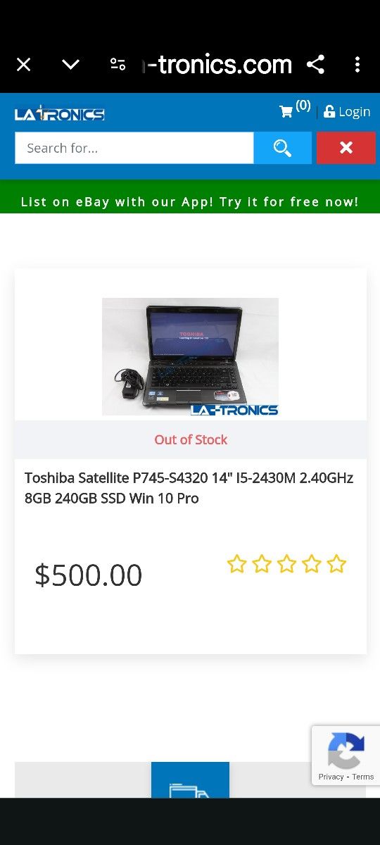 Toshiba Satellite P745 14 Inch 240gb Windows 10
