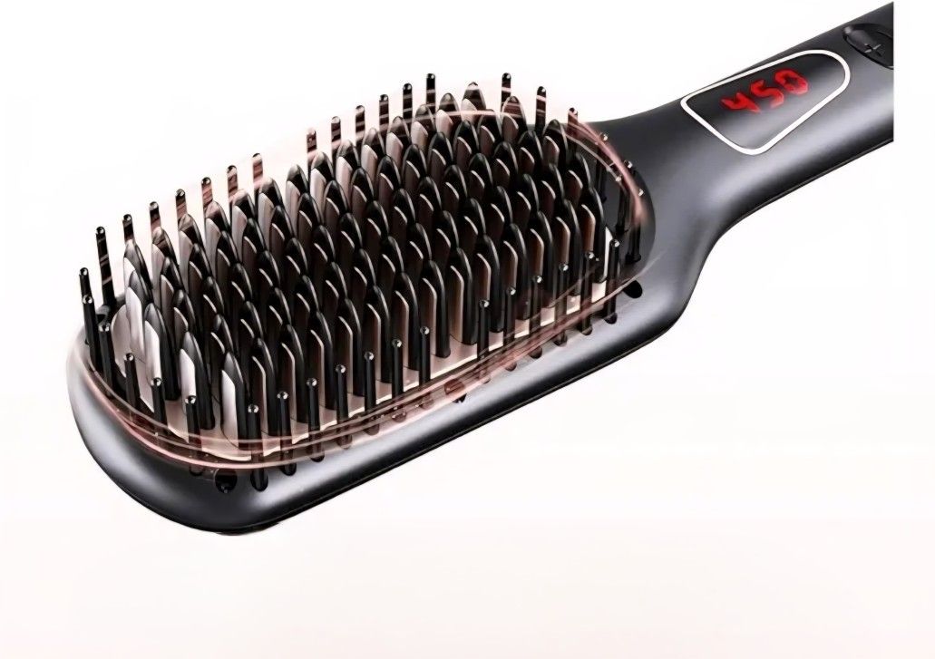 MEGAWISE Pro Ceramic Ionic Hair Straightener Brush 