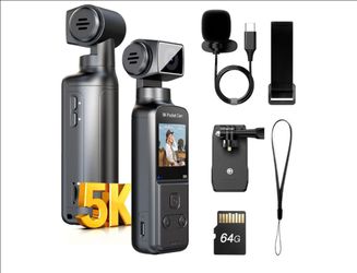 BOBLOV 5K Body Camera with Microphone, W5 Vlogging Camera