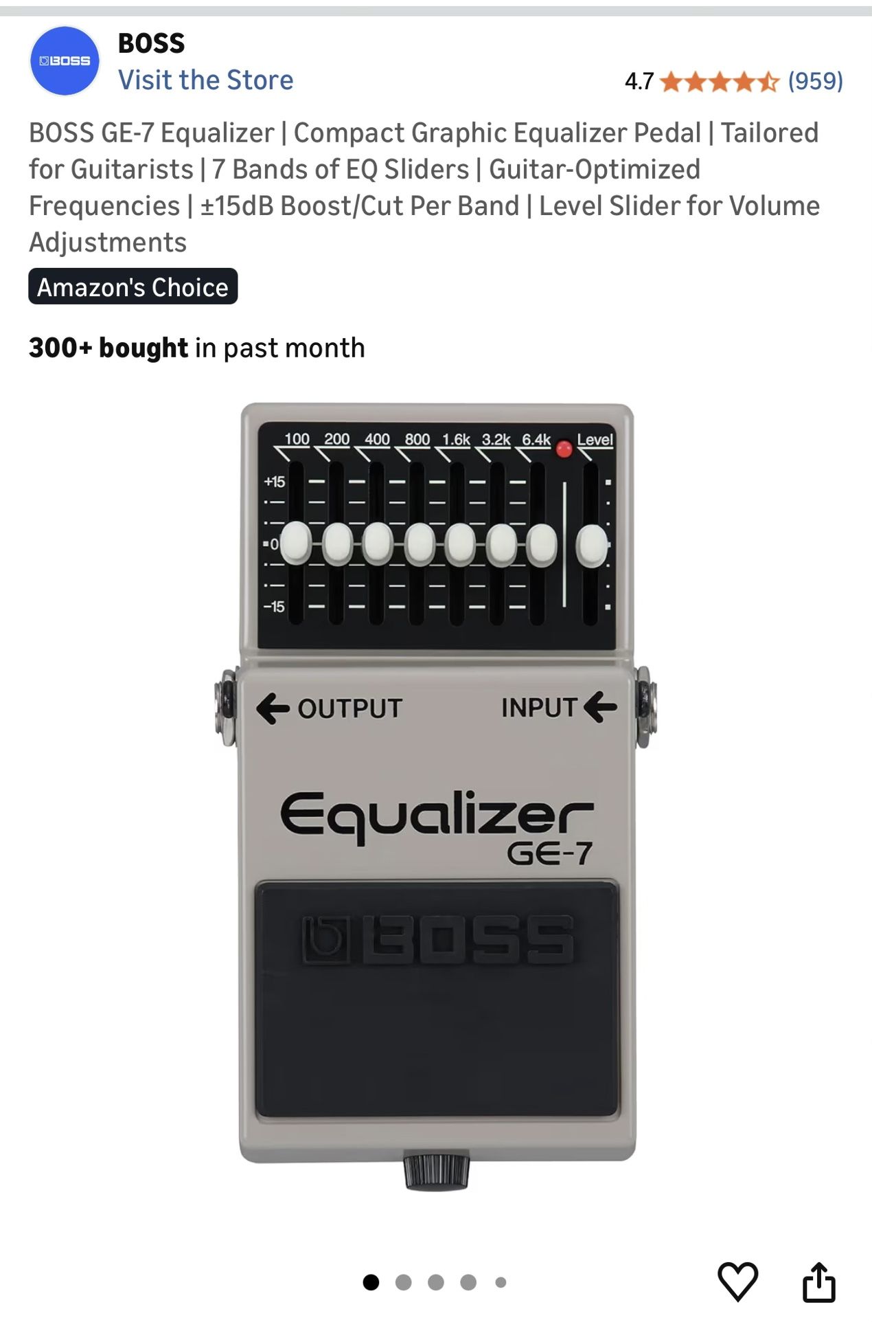 BOSS GE-7 Equalizer