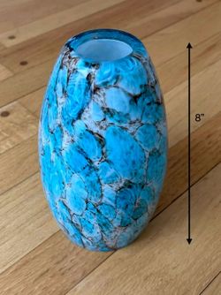 Oval Art Glass Lamp Pendant