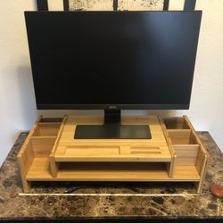 Monitor Stand - Adjustable, 2-Tiered Monitor Riser