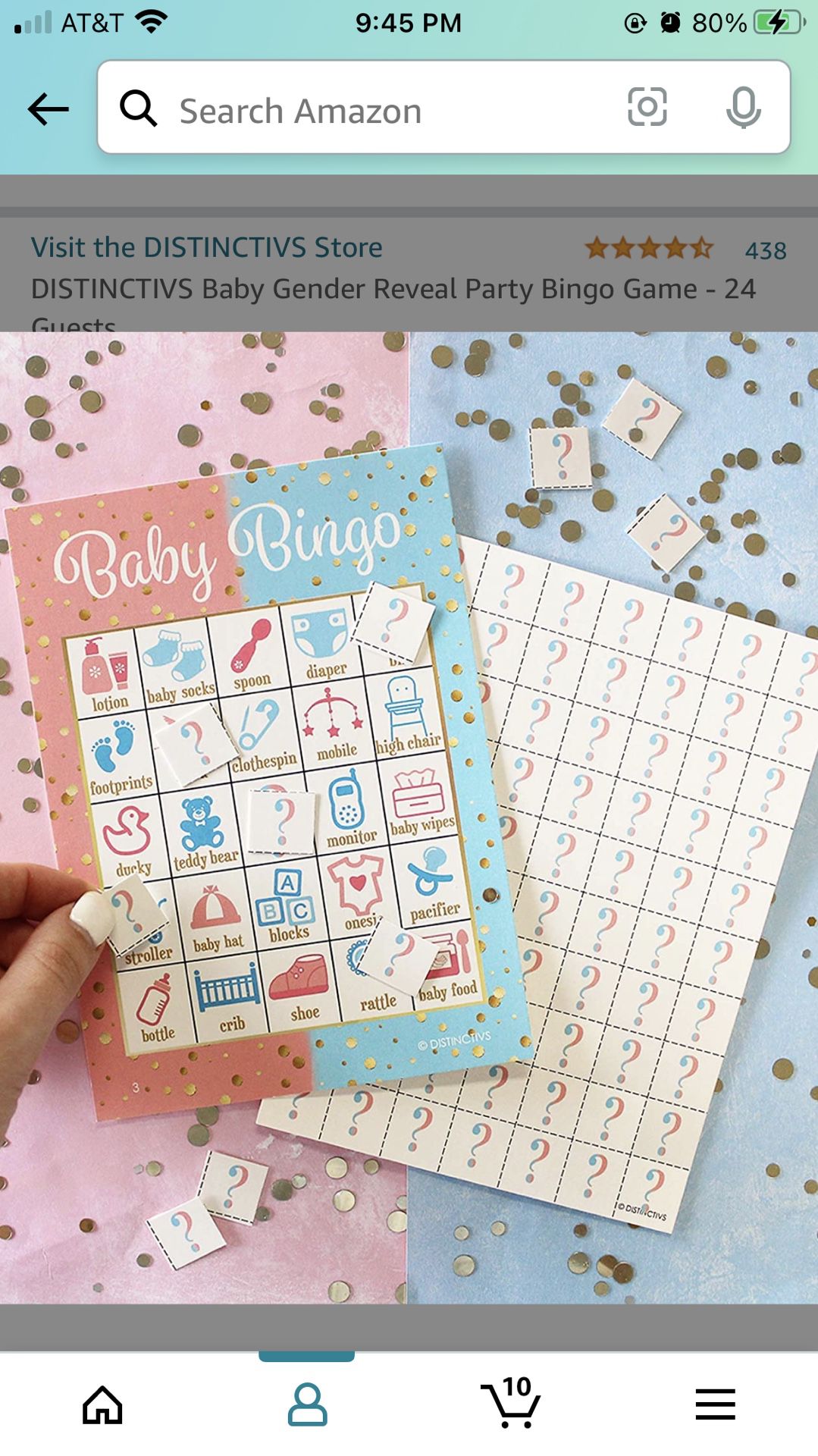 Gender (Baby) Reveal Bingo Game