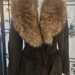 Jet-Set Of California Leather & Fur Jacket