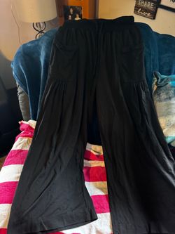 Woman’s black outfit