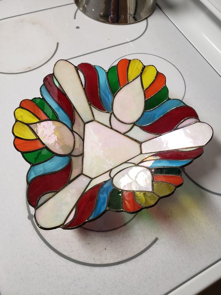 Vintage glass & lead "Located in GRAHAM WA"