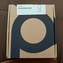 2 New Poly Blackwire 5220 Headset