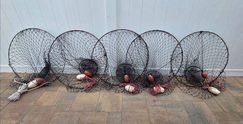 Lobster Hoop Nets Traps Flat Style 32" - Lot A
