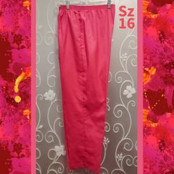 WOMENS FUCHSIA PINK PANTS SIZE 16
