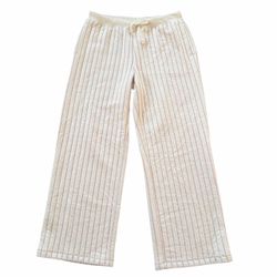 Auden Women's Quilted Wide Leg Pajama Lounge Pants Size M New