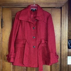 Apt. 9 Women's Red Coat Size xL Color Red