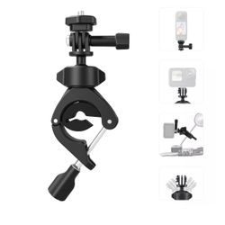 TELESIN Camera Mount Clamp Handlebar Adapter Rotatable for GoPro 12/11/10/9/8/7