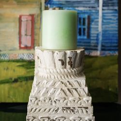 Pottery Barn Architectural Pillar Holder