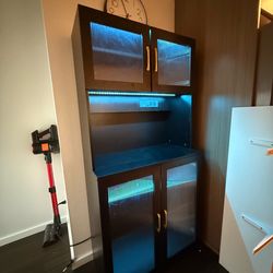 Shelf with led lights