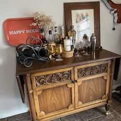 Antique Bar Server cart