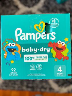 Pampers Baby Dry Size 4/92 Diapers
