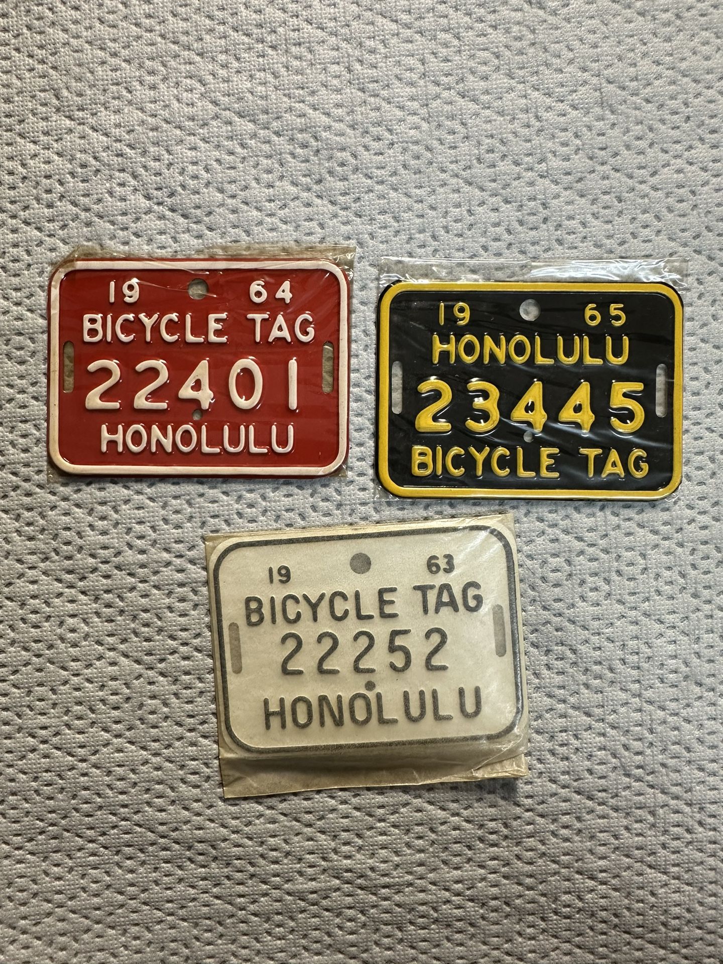 Vintage Bicycle License Plate