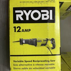 Ryobi Variable Speed Reciprocating Saw (used like new)