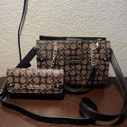 Guess Hand Bag And Wallet 