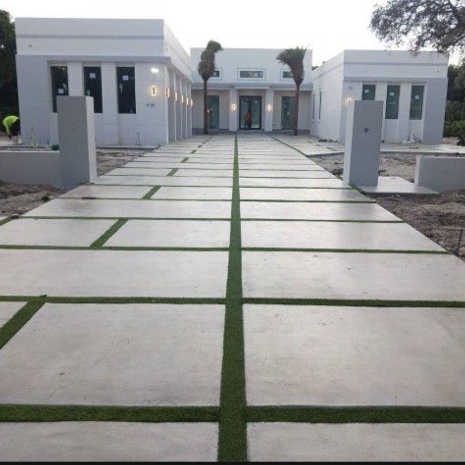 Concrete Artificial Turf