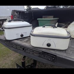 ROASTER PANS WITH LIDS  ELECTRIC 