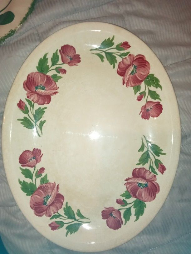 Vintage Paden City Pottery Serving Platter, SHENANDOAH WARE Line.