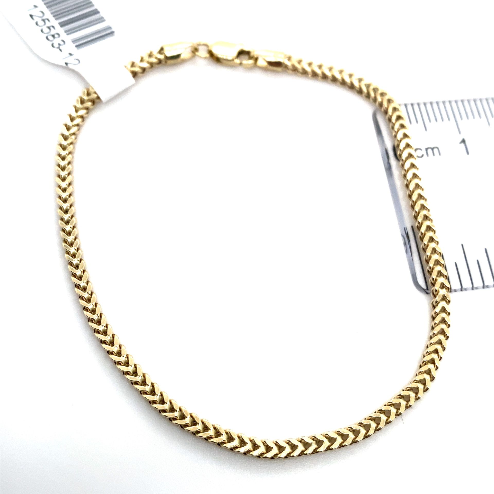 10k Gold Bracelet 7” Franco 1.9g 125583 12