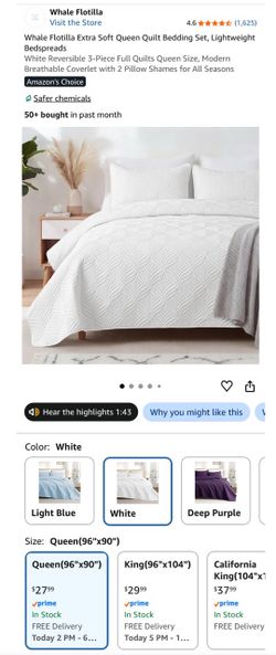 Queen quilt bedding set