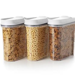 OXO Good Grips 3.4qt POP Cereal Dispenser – Airtight Lid, 3-Pack