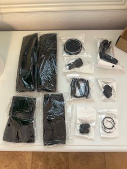 19 piece Car bling set (never opened) - black rhinestone