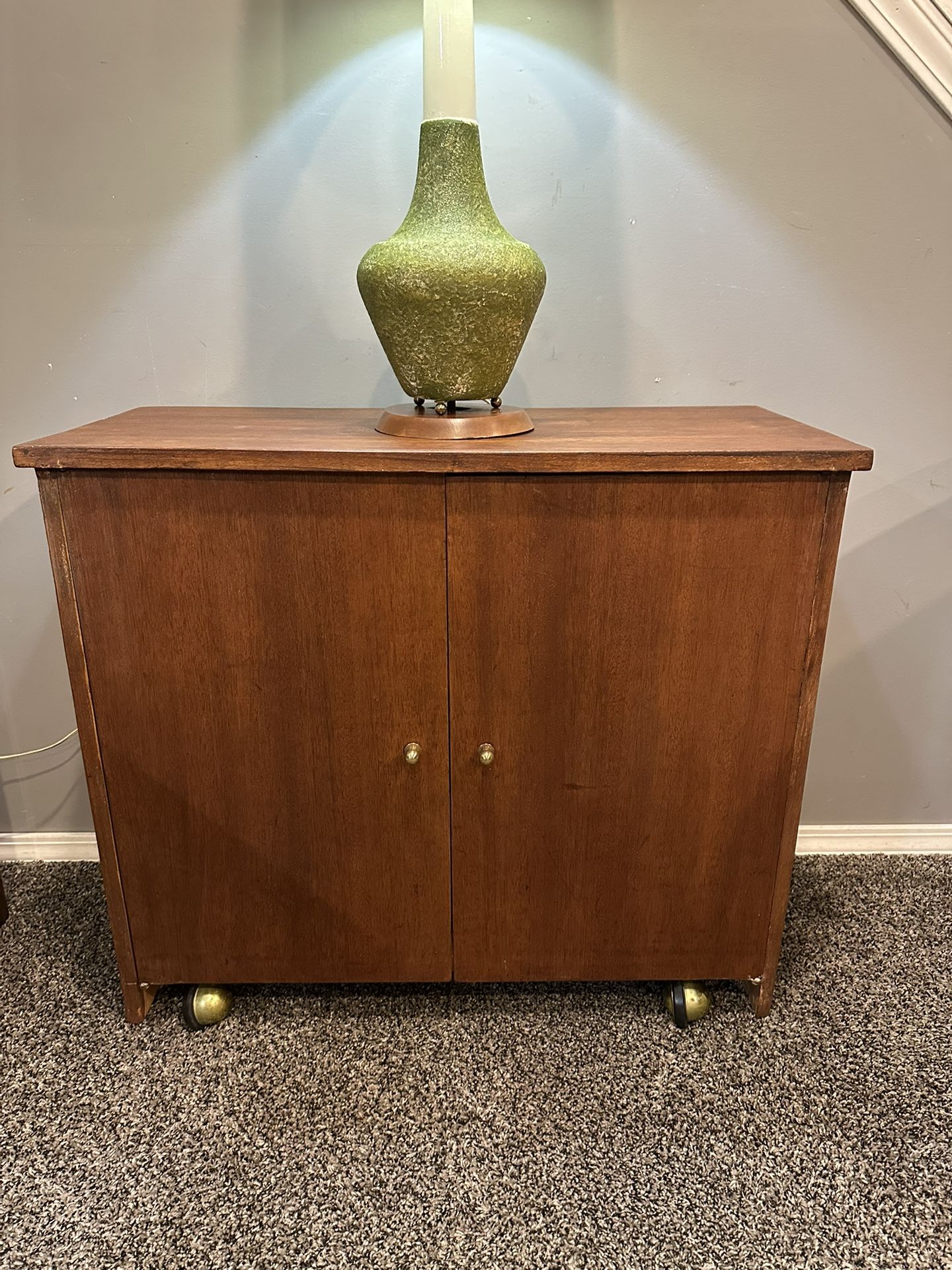 Mid Century Record Cabinet 