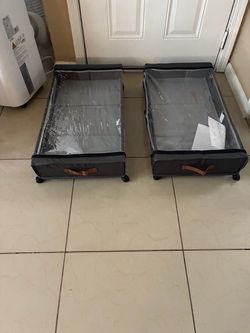 2 Pack Under Bed Storage With Wheels …