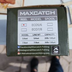 Maxcatch ECO Large Arbor 5/6Pre-Loaded Fly Fishing Reel with Fly Line