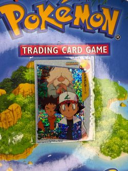 Pokemon Carddass Brock Ash Poke Flute Japanese Holographic Prism Card