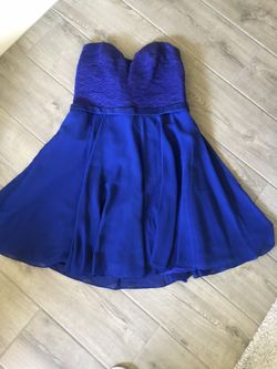 bridedmaid prom dress royal blue
