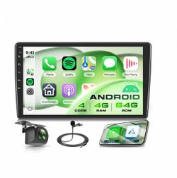 Car Radio Stereo Chevy Chevrolet Silverado 2007-2013 Tahoe Suburban GMC Sierra Yukon, Apple CarPlay Android Auto, 10.1” Touchscreen, Backup Camera
