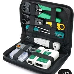 Gaobige Network Tool Kit for Cat5 Cat5e Cat6 + FREE Cat6A Jacks 10 pc.