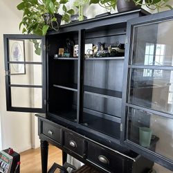 Stained Black Hutch