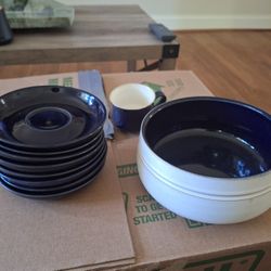 Saucers,cups Serving Bowl and Platter