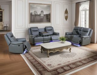 Power Reclining Couch 3-Pc Set — Sofa • Loveseat • Chair