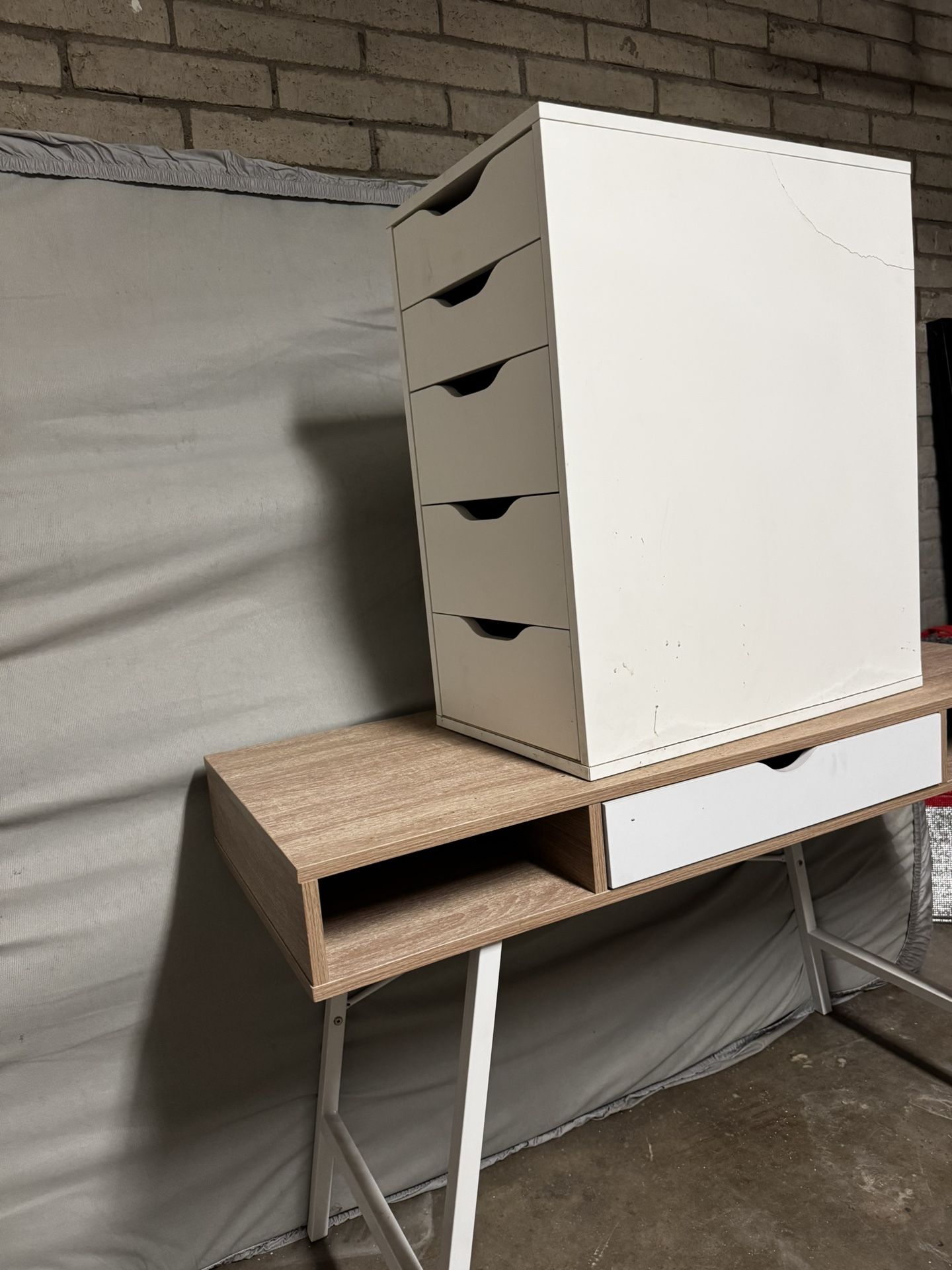 IKEA Desk & Cabinet