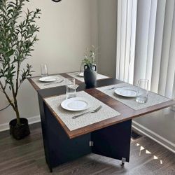 Folding Dining Table W/ Storage (New)