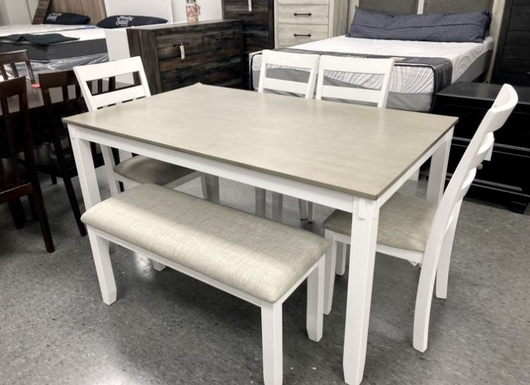 New Table / 4 Chairs / Bench