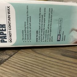 Wax Depilatory Paper 