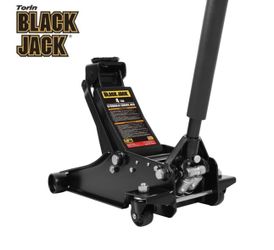 Black Jack - 4 Ton Heavy Duty Garage Jack, Dual Pump, Black, T84009W