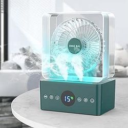 Brand new Portable Air Conditioner, Cooling Fan, Portable Air Conditioning Fan, Humidifying Fan, Built-in Battery, Timer, Thermometer, Water Level Mon