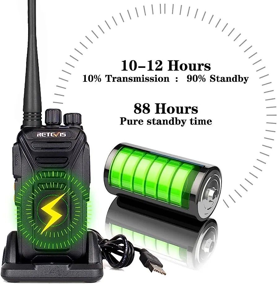 Retevis RT27V MURS Radio, Walkie Talkie with Earpiece and Mic Set, Two