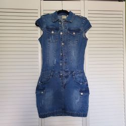 European Boutique Denim Dress