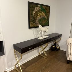 (2) Modern Console Table With Drawers