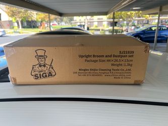 Brand New MR.SIGA Upright Broom & Dustpan Set